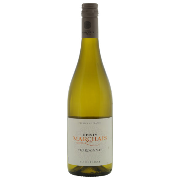 Denis Marchais Chardonnay &ndash; Loire, Frankrijk De Denis Marchais Chardonnay is een zachte, frisse wijn met een charmant karakter en een subtiel vleugje romigheid. In het glas toont hij een helder goudgele kleur met levendige schittering. De geur is aantrekkelijk en zuiver, met aroma&rsquo;s van rijpe appel, perzik en een hint van vanille. In de mond is de wijn fris en rond tegelijk &ndash; enerzijds fruitig en levendig, anderzijds met een klein &lsquo;botertje&rsquo; en een lichte toets van toast, ontstaan door een korte opvoeding op eikenhout. De structuur is soepel, en de balans tussen frisheid en zachtheid maakt deze Chardonnay bijzonder toegankelijk en aangenaam. Spijs & moment Een heerlijke alledaagse wijn die bij veel gelegenheden past. Ideaal als aperitief, als glas na een drukke werkdag, of tijdens een ontspannen lunch in de zon. Combineert uitstekend met lichte gerechten, maaltijdsalades met kip, makreel, vispat&eacute; of andere vissige hapjes. Past goed bij: maaltijdsalade met kip &middot; makreel &middot; vispat&eacute; Een vriendelijke, frisse en perfect uitgebalanceerde Chardonnay &ndash; precies zoals je wilt dat een glas witte wijn op elk moment van de dag smaakt.