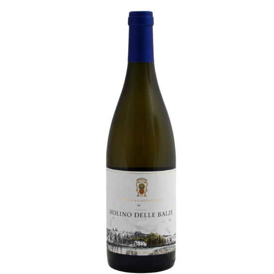 Winkel 59 Rocca di Castagnoli Molino delle Balze Chardonnay – ronde en elegante Chardonnay uit Toscane De Rocca di Castagnoli Molino delle Balze Chardonnay is een karaktervolle witte wijn uit Toscane, gemaakt van 100% Chardonnay. Deze wijn laat prachtig zien dat Toscane niet alleen uitblinkt in Sangiovese en krachtige rode wijnen, maar ook verrassend elegante witte wijnen kan voortbrengen. De Molino delle Balze combineert rijp fruit, rondeur en subtiele kracht met frisheid, mineraliteit en verfijning. In het glas heeft deze Chardonnay een lichtgele tot goudgele kleur. De geur is uitnodigend en mooi gelaagd, met aroma’s van perzik, abrikoos, kweepeer, witte bloemen, een vleugje notigheid en een subtiele hint van boter. Alles blijft keurig in balans: rijk, maar niet zwaar; rond, maar niet log. In de mond is de Rocca di Castagnoli Molino delle Balze Chardonnay vol en soepel, met een rond mondgevoel en een zuivere fruitexpressie. Tegelijkertijd zorgt de frisse ondertoon voor spanning en levendigheid. De wijn heeft een mooie minerale kern en eindigt lang, elegant en verfijnd. Dit maakt hem bijzonder geschikt voor liefhebbers van Chardonnay die houden van kracht en zachtheid, maar niet van overdreven hout, boter of zwaarte. De wijngaarden liggen in het hart van het Chianti Classico-gebied, waar de combinatie van hoogte, temperatuurverschillen en minerale bodems zorgt voor spanning en structuur. Volgens Rocca di Castagnoli profiteert Chardonnay hier duidelijk van bodems met onder meer Galestro en kalksteen, die bijdragen aan frisheid, zuren en mineraliteit. Wat Rocca di Castagnoli bijzonder maakt, is de ligging bij het dorp Castagnoli, nabij Gaiole in Chianti. Het domein combineert de klassieke Toscaanse wijntraditie met aandacht voor moderne vinificatie en internationale druivenrassen. Juist daardoor ontstaat een Chardonnay die herkenbaar internationaal is in zijn druivenras, maar tegelijk duidelijk Toscaans in zijn structuur, frisheid en minerale lengte. De Rocca di Castagnoli Molino delle Balze Chardonnay is heerlijk bij rijke visgerechten, schaal- en schelpdieren, gevogelte, kalfsvlees, romige pasta’s, risotto, zachte kazen en gerechten met paddenstoelen. Ook bij een mooi voorgerecht of als luxe aperitief komt deze wijn uitstekend tot zijn recht. De jaargang 2015 werd door Perswijn Magazine gewaardeerd met ****, een mooie bevestiging van de kwaliteit en balans van deze Toscaanse Chardonnay. Smaakprofiel Druif: Chardonnay Kleur: lichtgeel tot goudgeel Neus: perzik, abrikoos, kweepeer, florale tonen, noten en een lichte botertoets Mond: rond, zuiver en elegant met rijp fruit, frisse spanning en minerale verfijning Afdronk: lang, fris en mineraal Spijs & moment De Rocca di Castagnoli Molino delle Balze Chardonnay past uitstekend bij visgerechten, schaal- en schelpdieren, gevogelte, kalfsvlees, romige pasta’s, risotto, paddenstoelen en zachte tot halfharde kazen. Een mooie keuze voor wie een ronde Chardonnay zoekt met voldoende frisheid en elegantie. Specificaties Wijn: Rocca di Castagnoli Molino delle Balze Chardonnay Land: Italië Regio: Toscane Gebied: Chianti Classico / Toscana Druivenras: Chardonnay Kleur: wit Type: stille wijn Smaaktype: rond, elegant en mineraal Serveertemperatuur: 8 tot 10 °C